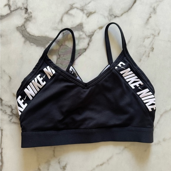 Nike Other - Nike Indy Black Sports Bra with Logo Size S